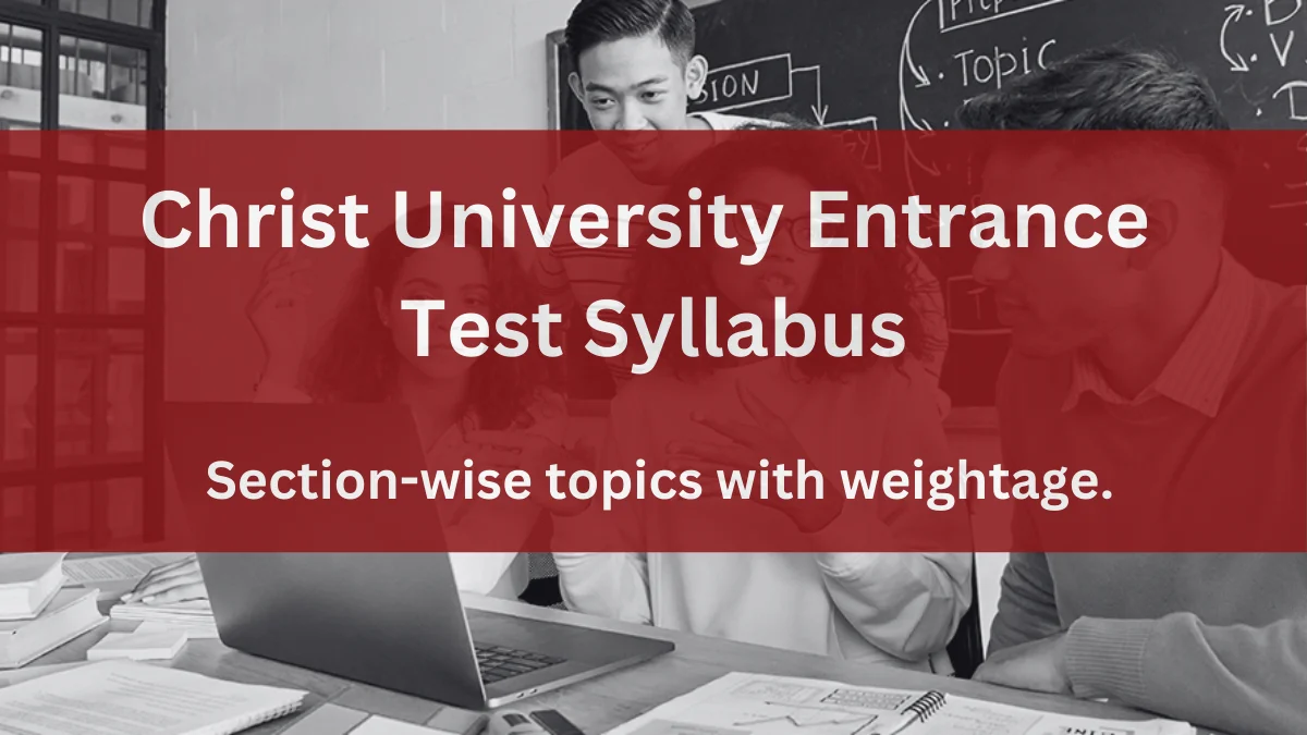 christ university entrance test syllabus