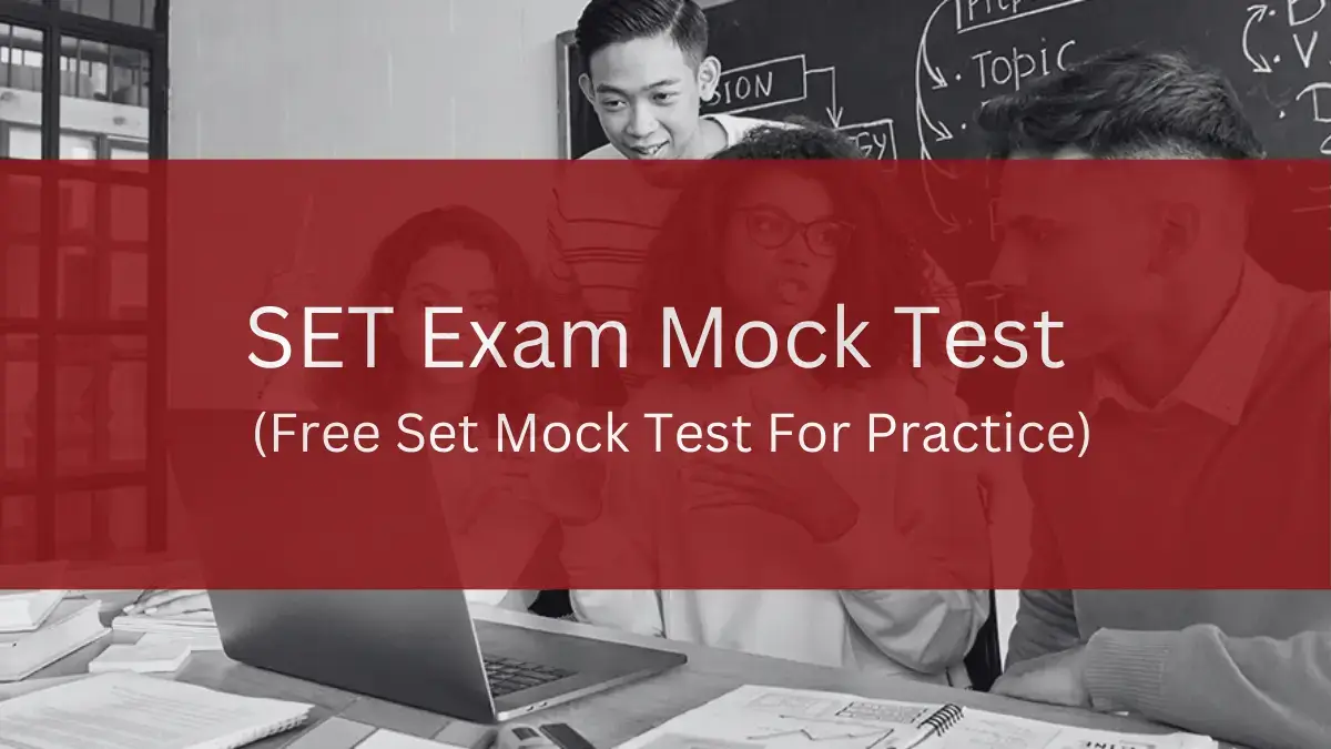 SET Exam Mock Test