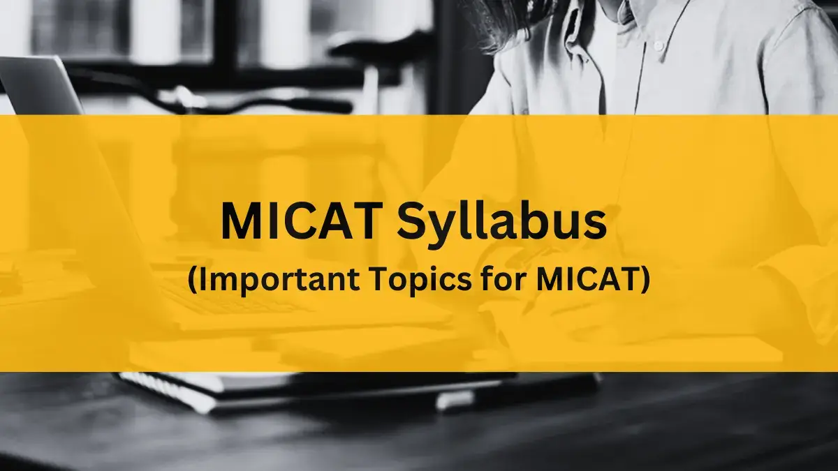 MICAT Syllabus