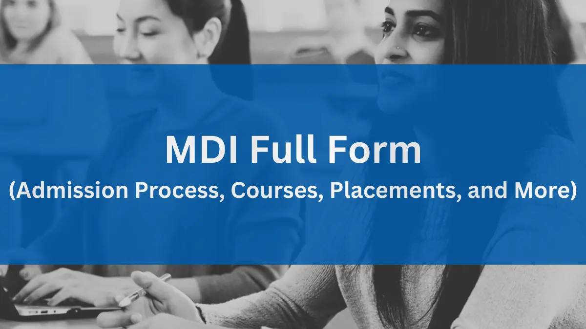 MDI Full Form