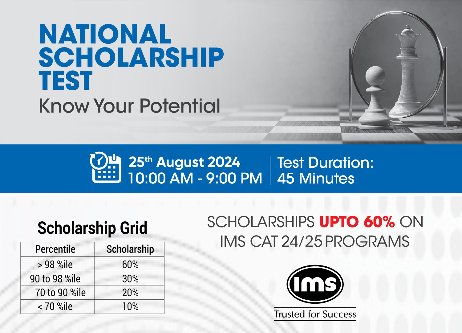 CAT National Scholarship Test IMS India